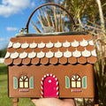Rare Gingerbread Kate Novelty House Handbag Collection Crossbody Spade Holiday