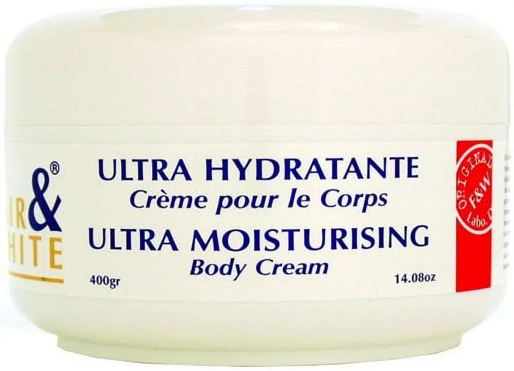 Cream Fair Original Moisturizing Brightening Jar) Ultra White 400ml & Anti-Aging Body (White