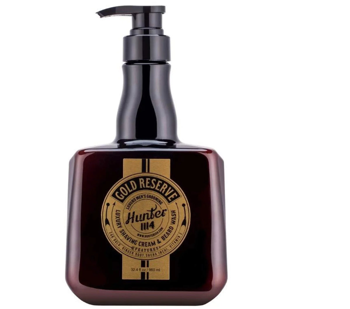 Wash Men's Cream 1114 960 Grooming32.4 Ounce Luxury Gram Shaving Luxury Hunter Beard and Reserve Gold