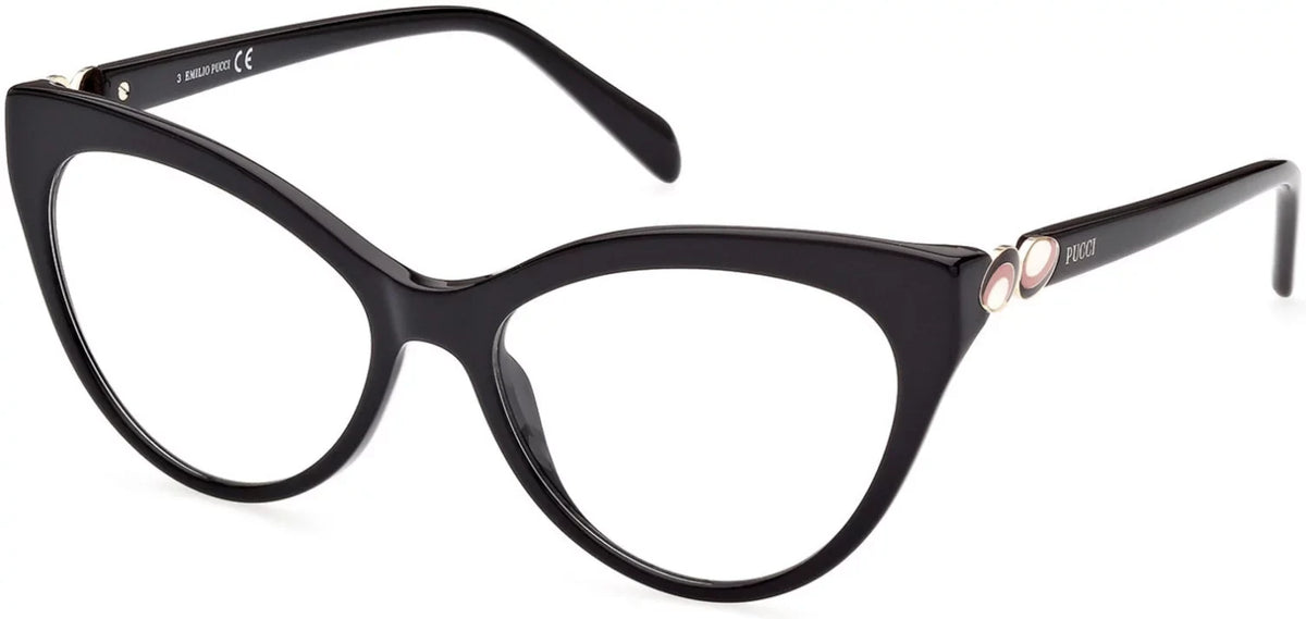 5196 Pucci / EP Emilio Black Shiny Eyeglasses 001