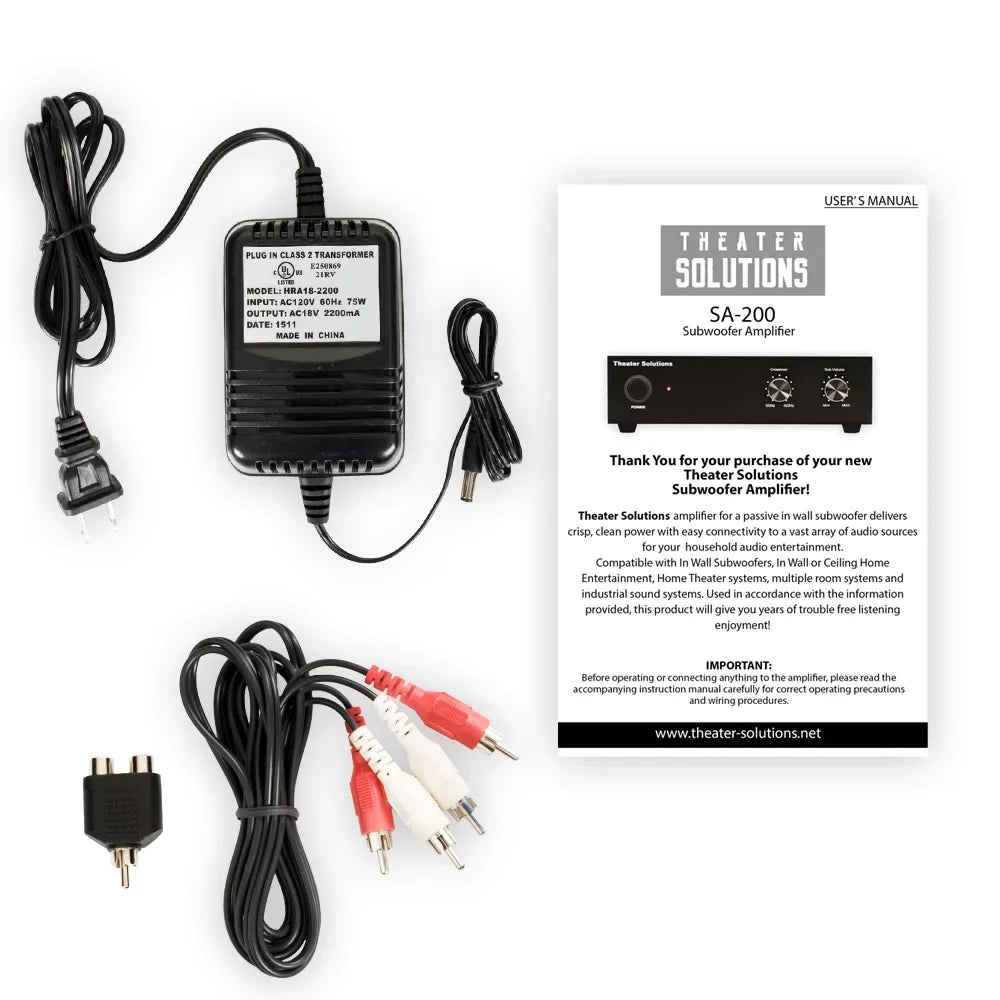 Flush Amp Mount Solutions and 4 TS1000 10" Theater Subwoofer Pack Speaker