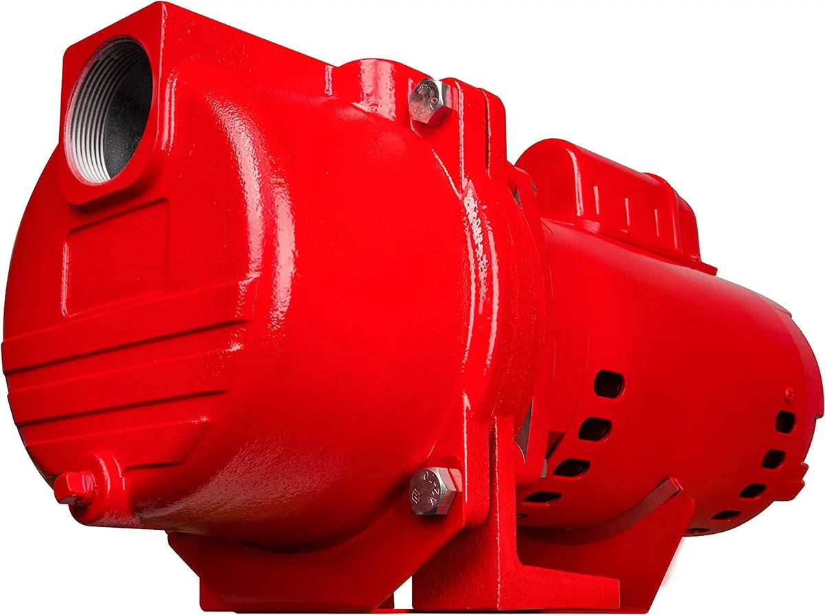 230V GPM Cast SPRK200 Lion Iron 76 Pump Irrigation 2 Sprinkler Horsepower Red