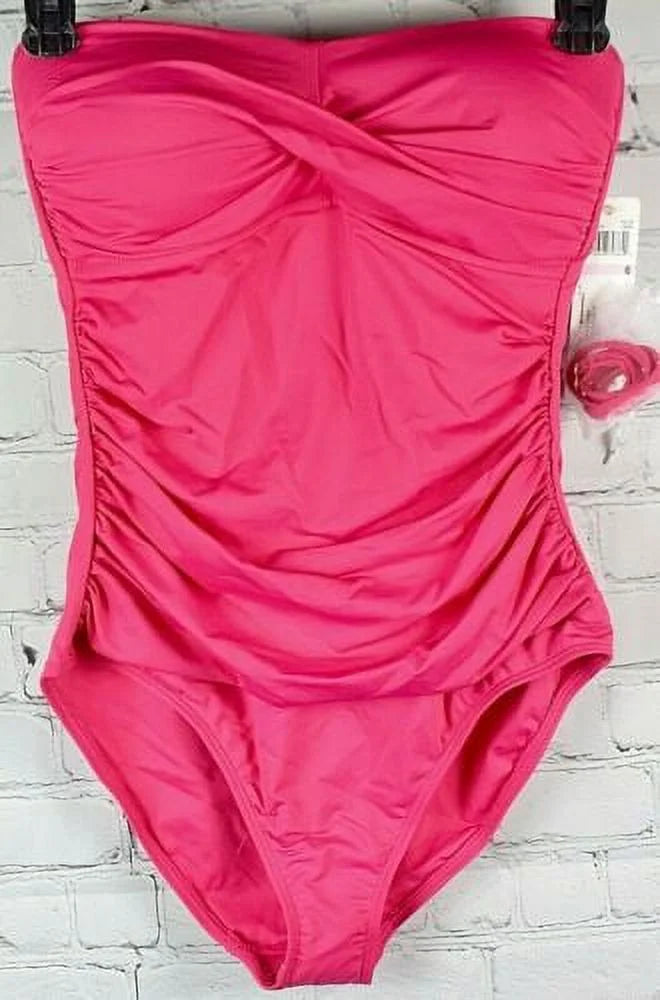 BERRY One-Piece US Ruched 16 Swimsuit, Cole Twist-Front Anne