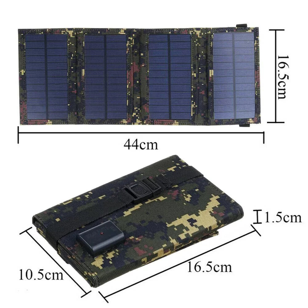 Hiking Outdoor 80W USB Power Panel Phone Folding JLLOM Solar Camping Bank Charger