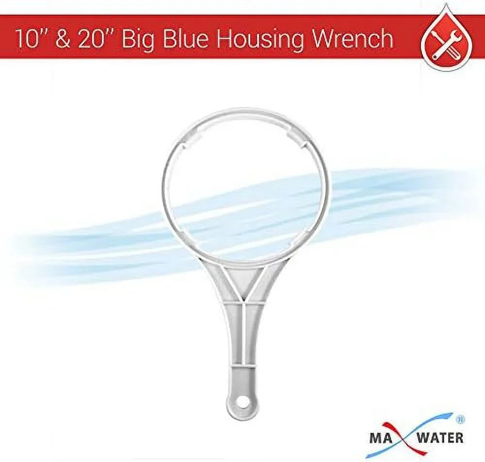 NPT 1" Filter House Brass Whole Housing Gauges, 2 Brackets Clear Pressure Release, 2 W/Pressure System Pack 2 BB Wrench 10" Ports