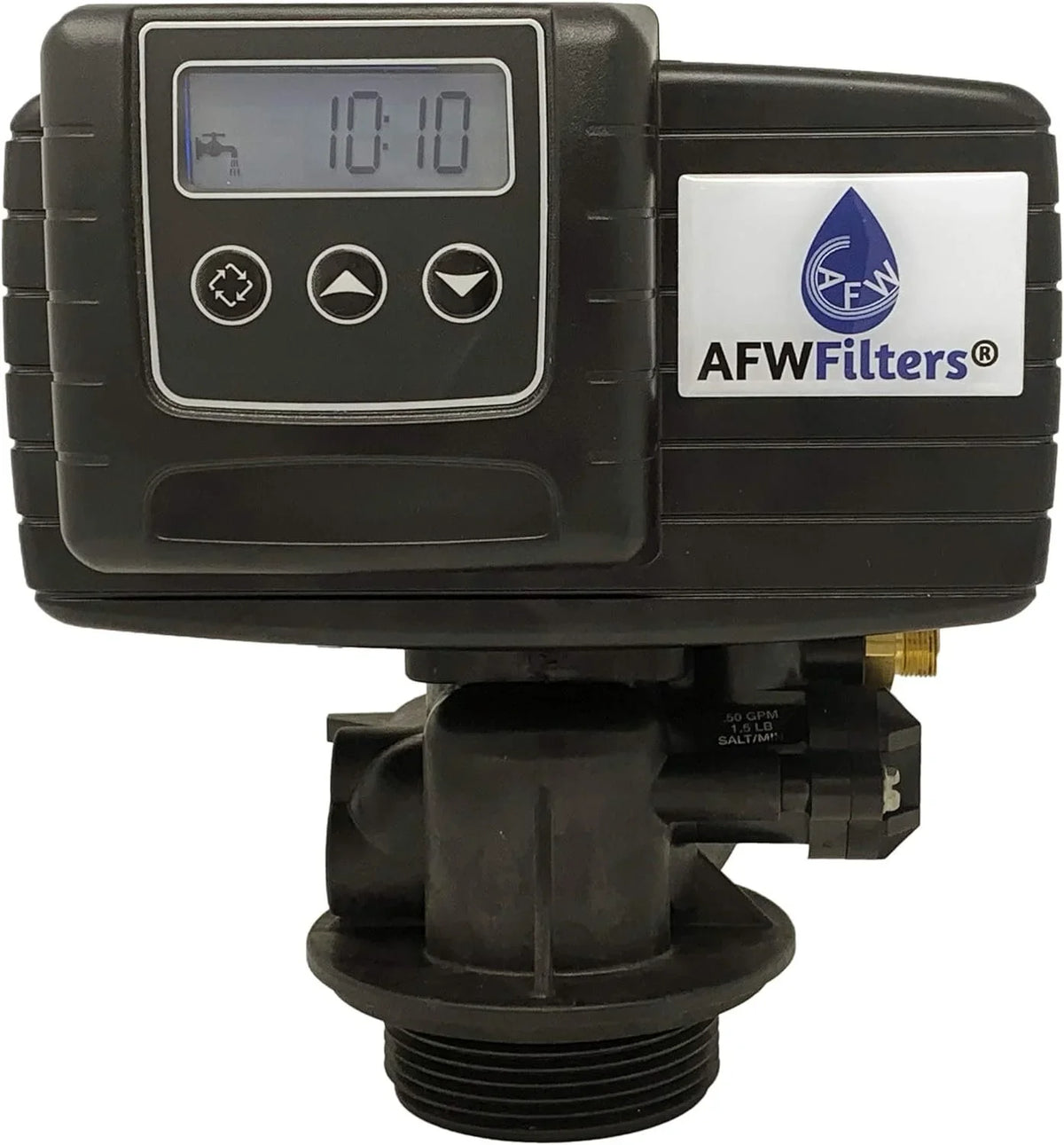 Fine with AFWFilters Black and Tanks Resin,1" Softener 2 Steel Connection, FNPT Mesh Home Foot Iron cubic Water Whole Pro 64k Stainless