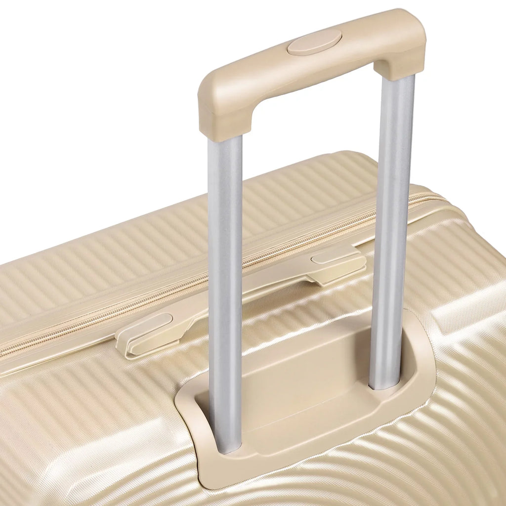 Champagne, Spinner 3 - Oriental Sets Piece in Hikolayae TSA Hardside Lock Collection Luggage