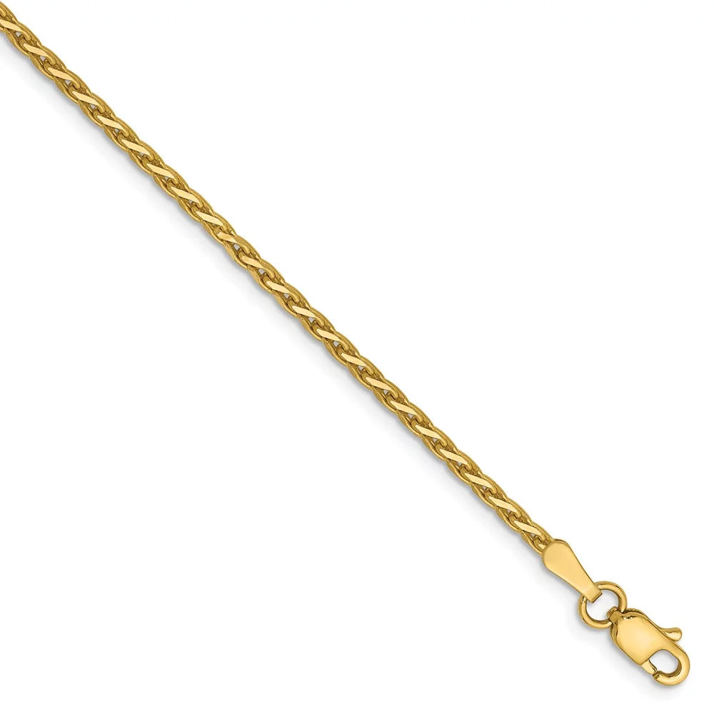 and Wheat for 14kt for Cut 1.9mm Parisian Teens; and Chain Chain Real Adults Gold Diamond Bracelet; Women Yellow Men