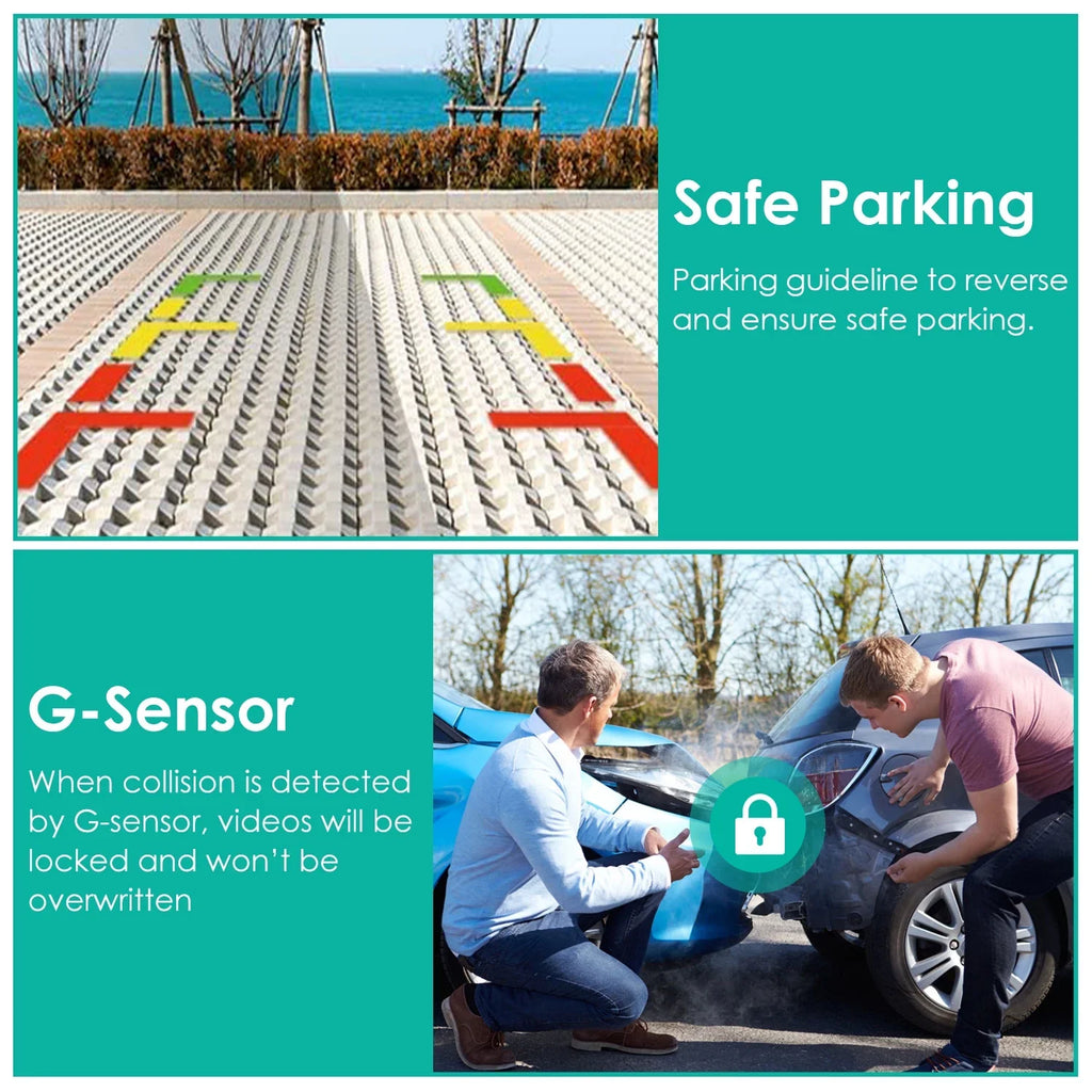 Recorder Parking Cam Angle WiFi iMounTEK Dash 140° Loop 2K Vision Night Camera Camcorder, GPS Car G-sensor Monitor with Recording