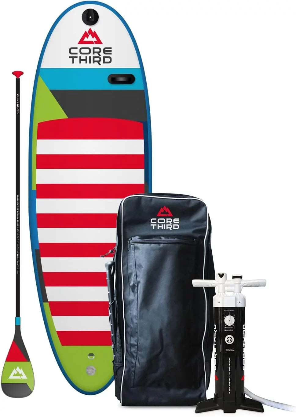 and Lakes Paddle Beaches Board 7'8" Inflatable SUP Doheny Core Kit with Third Complete for