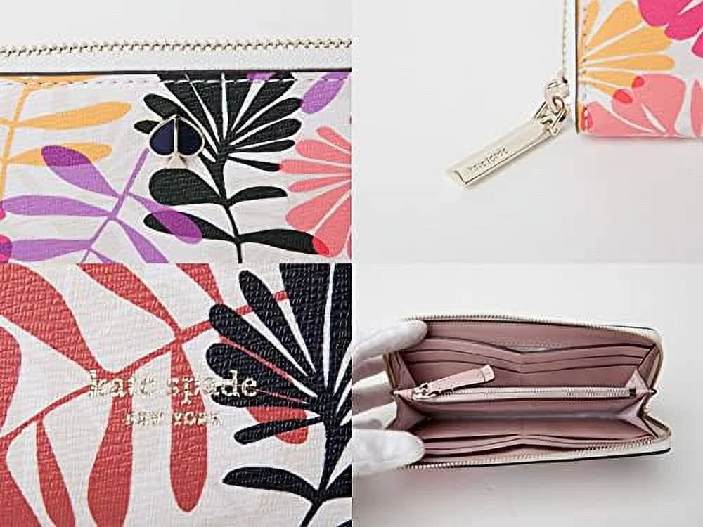 long Hawaii Slim Continental York Exclusive Cream New Kate Floral Wallet Spade