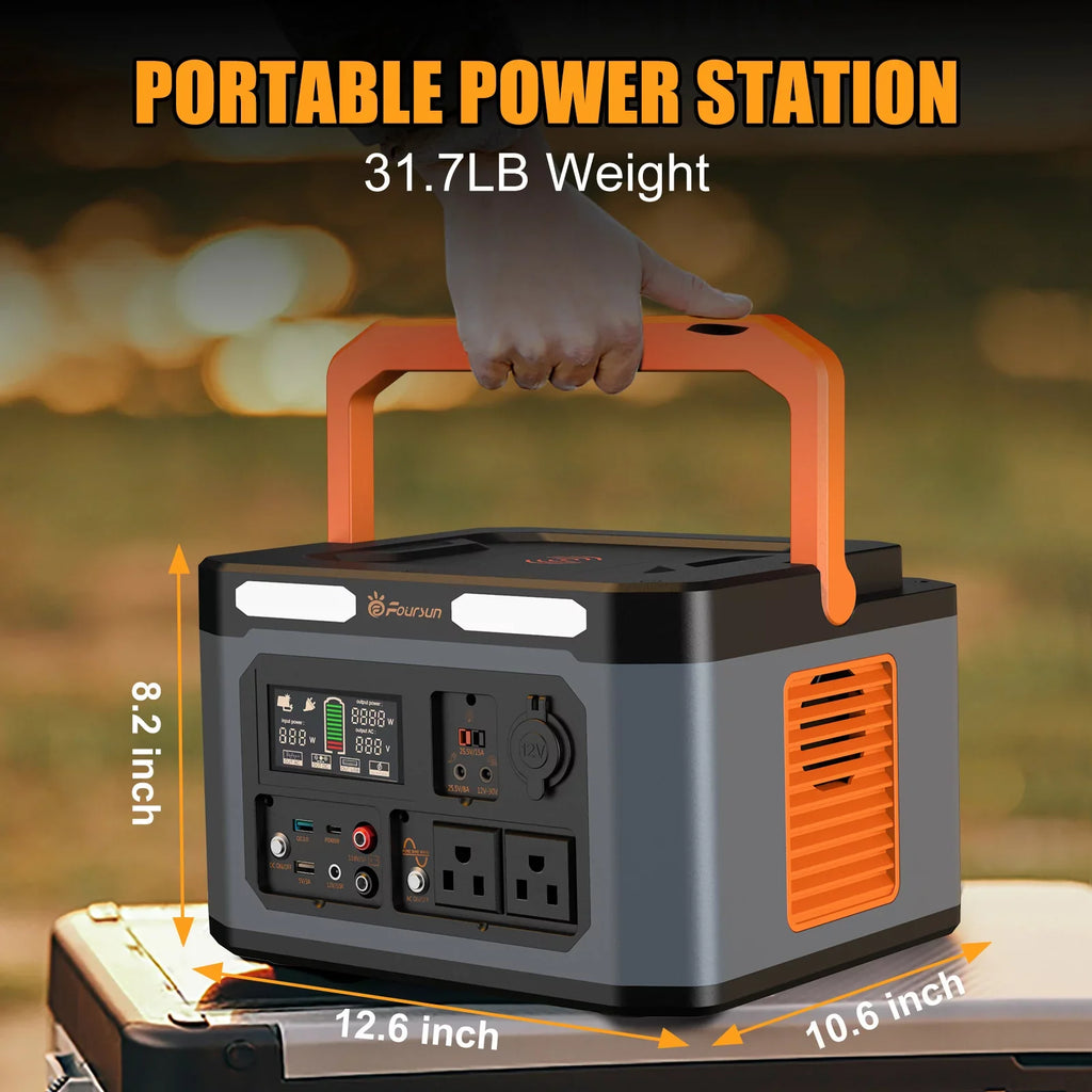 Home 2 ,Wireless Backup, Generator 65W,Solar for x Peak) Portable Camping charge,PD Power AC Emergency, 1500W 1500W(3000W Station,1598.4Wh Foursun with Outlets