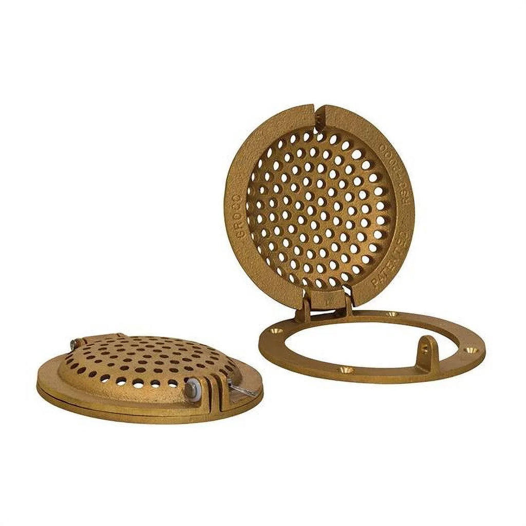 with in. Door to RSC-4000 Up Strainer Round Access Groco Bronze for Thru-Hull 4 Hull