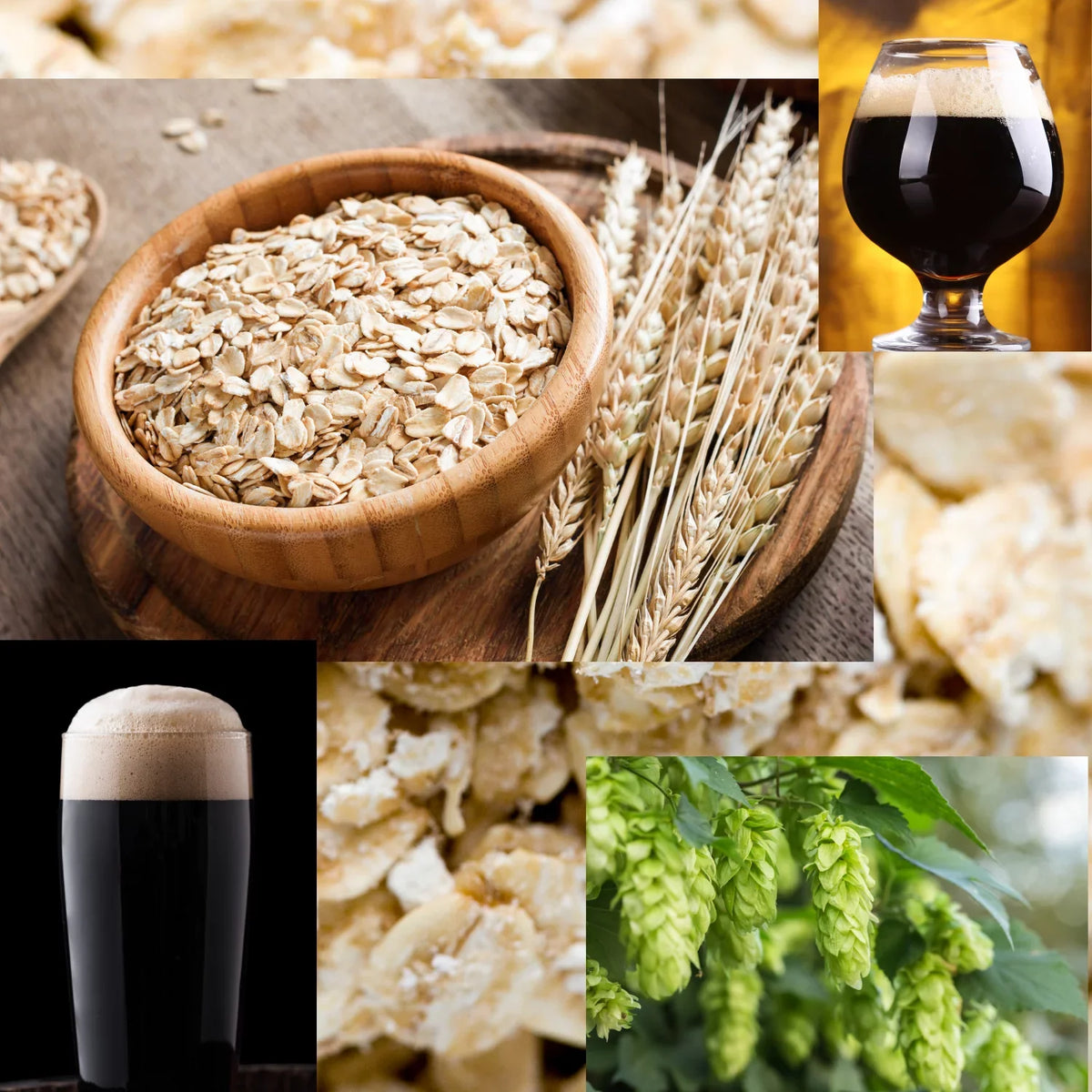 Oatmeal Stout hops kit Brewing Homebrew & recipe Extract grains Malt Beer Ale Homebrewstuff