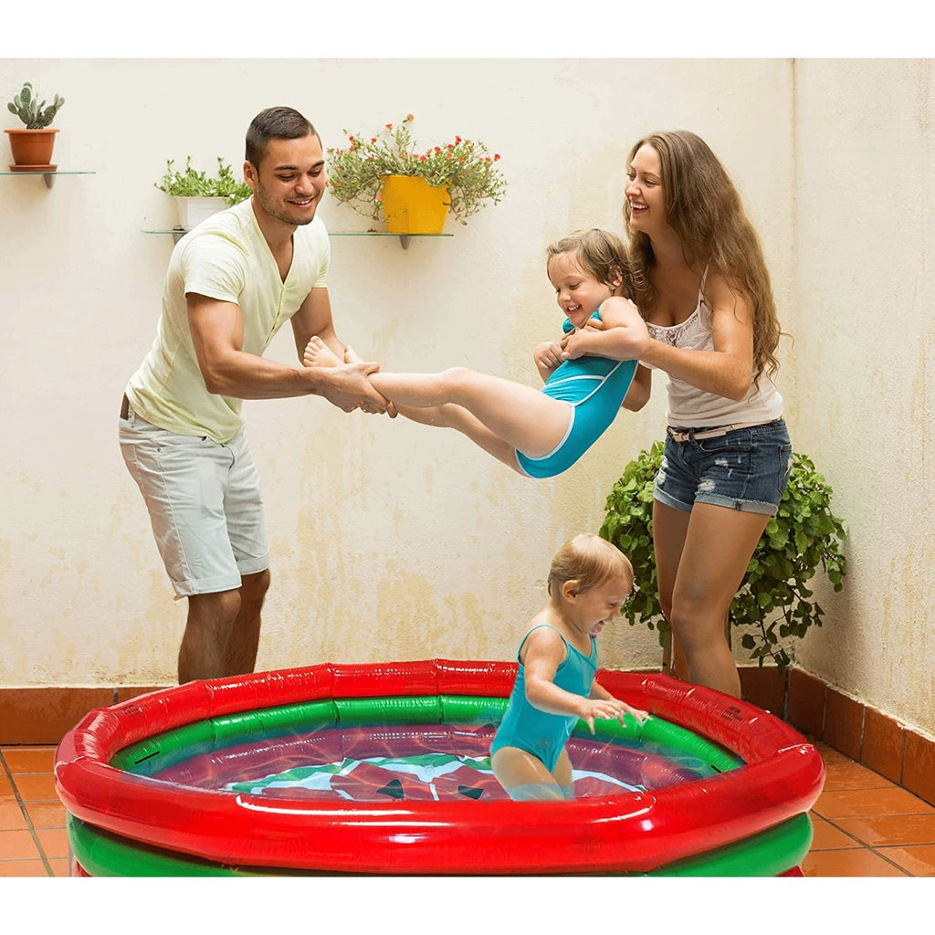 Set Gallon Watermelon 3 Inch Hoovy 53 59 Ring Inflatable Pool Swimming Kiddie
