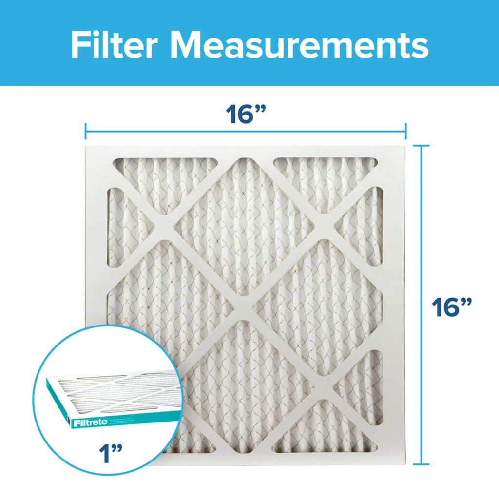MERV Filtrete by Air 4 Allergen 16x16x1, Filter, Filters MPR, 3M 11, Furnace 1200 HVAC Reduction