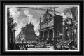 40x26 by Battista of Art Large Piranesi of Black View Nicola Fountain Framed Trevi great Wood said Salvi architecture Virgin, the in Ornate Giovanni Canvas perspective