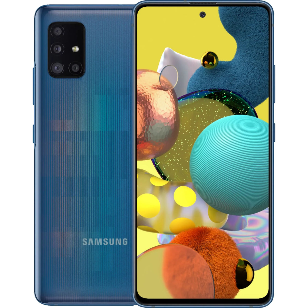 Samsung Great A51 (Used - A516V Verizon Prism UW Bricks 128GB Android Smartphone Galaxy 5G Blue Condition)