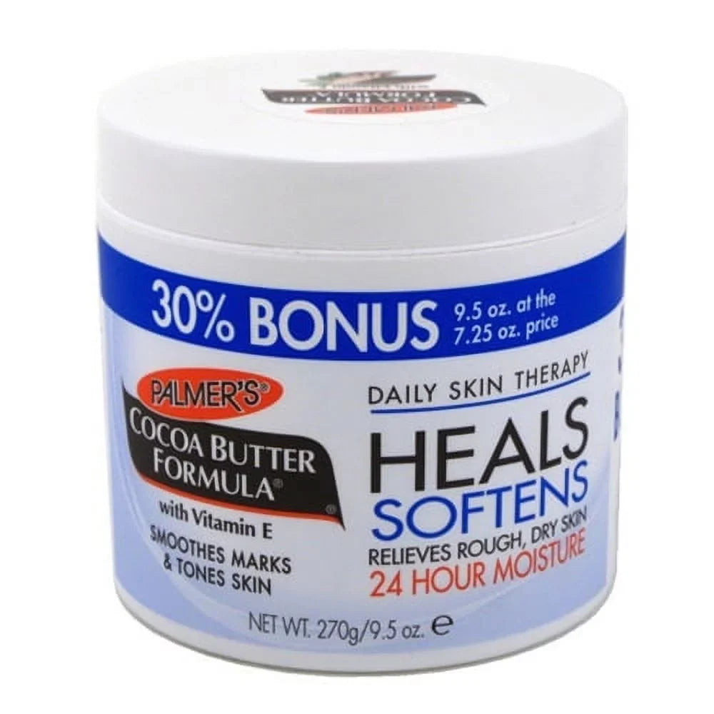 E, Butter Pack Skin 3 with Bonus Palmers 9.5 oz, Formula Cocoa Cream Vitamin Size Jar,