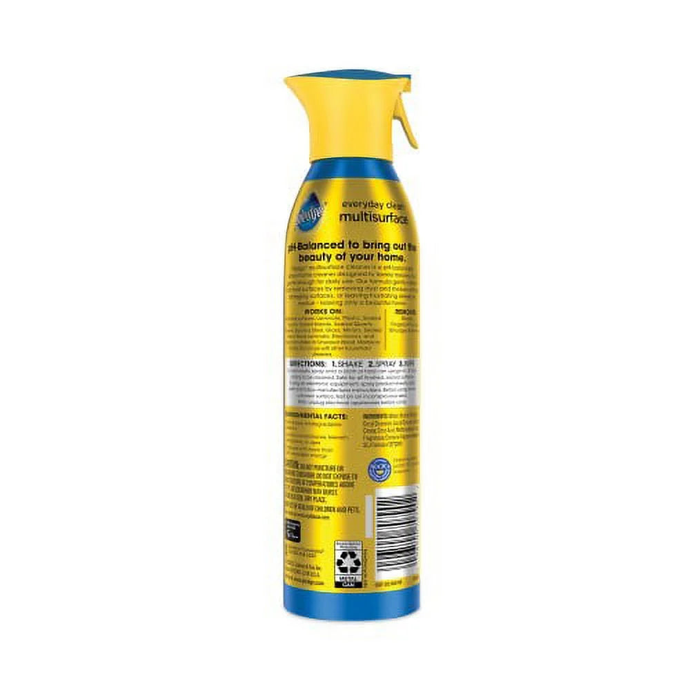 oz Rainshower, Pledge Aerosol 6/Carton 9.7 Everyday, Spray, Multi-Surface