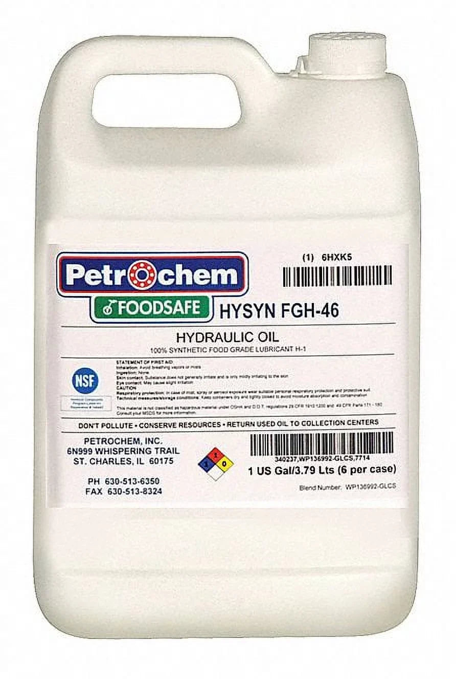 Grade,1gal,ISO Hydraulic FGH-46-001 Petrochem HYSN Oil,Food 46 Syn