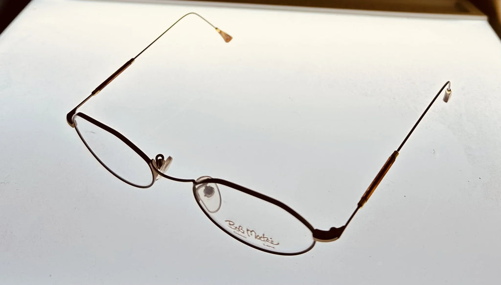 Bob Mackie Antique BM777 Oval Mens 47mm Tortoise Frame Eyewear Gold