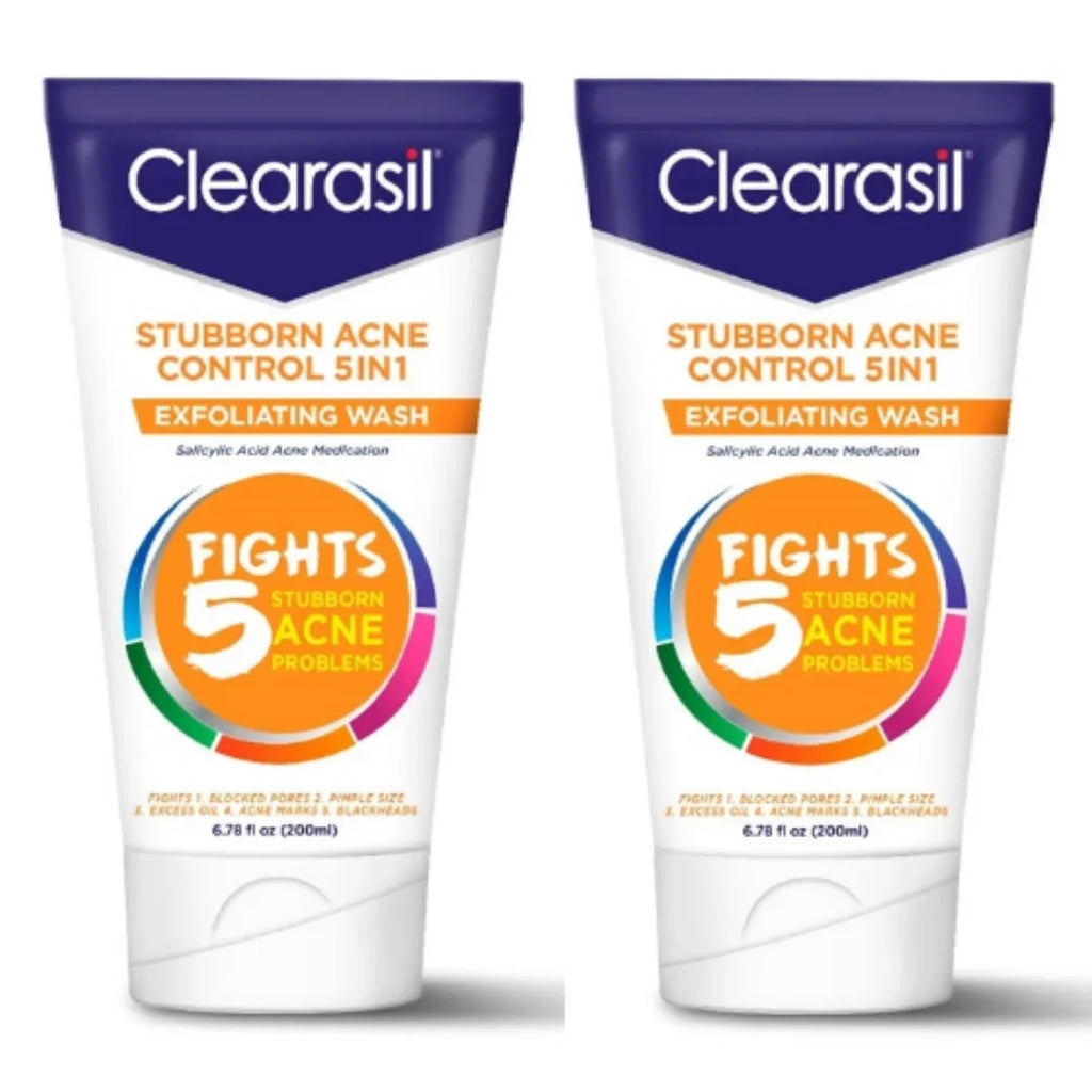 clearasil 6.78 ultra of exfoliating 2) (pack 5in1 oz. wash,