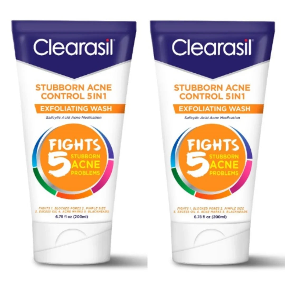 clearasil 6.78 ultra of exfoliating 2) (pack 5in1 oz. wash,