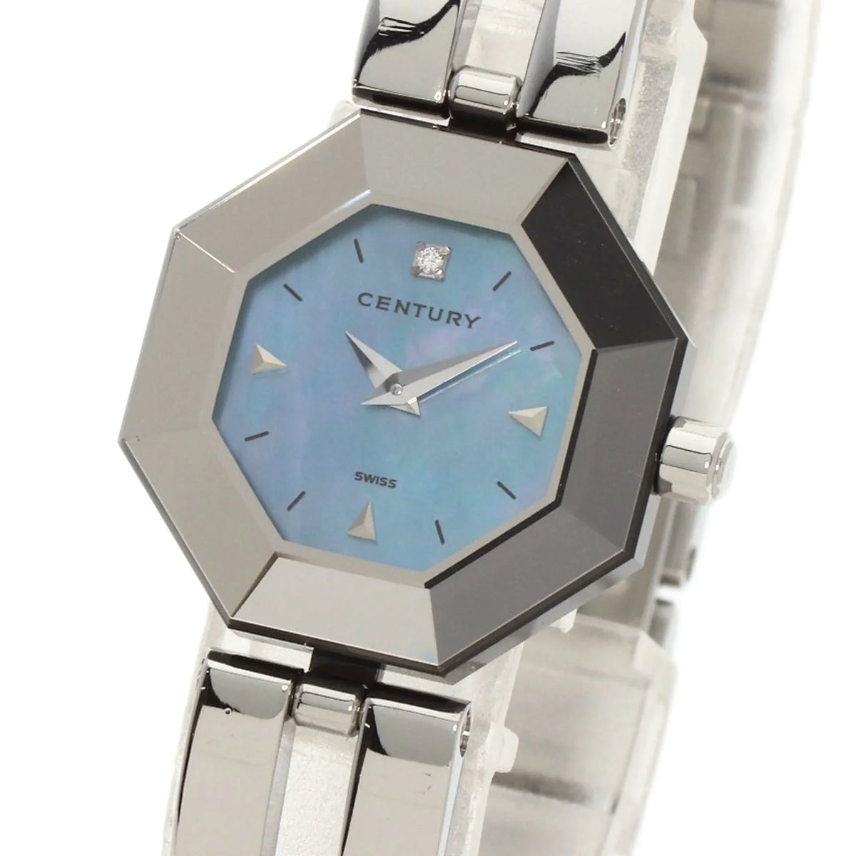 CENTURY Pre-Owned Century Time Steel/SS (Good) Gem Stainless Ladies Watch