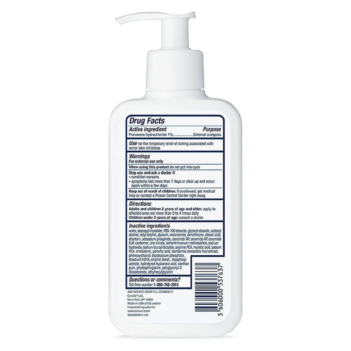 with CeraVe Itch Pramoxine Ounce 8 Hydrochloride Moisturizing Relief | Lotion