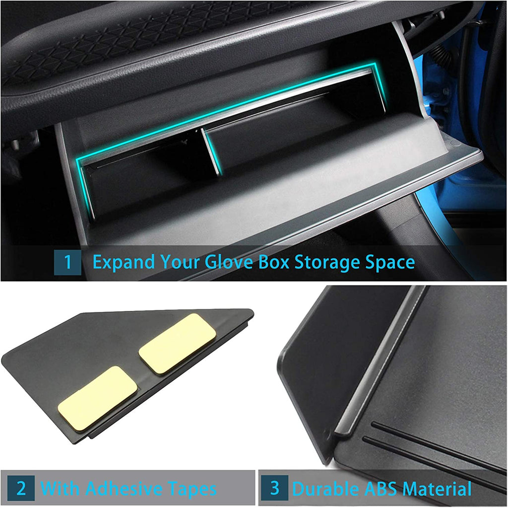 Box Organizer Center RAV4 Storage Compatible Glove Tray Jaronx Center with Divider 2020 Box Toyota Organizer Glove 2021 2022 2023 2019, Console Console