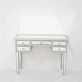 Console Sofa Antique 5-Drawer TJUNBOLIFE Console Drawers Table Entry with Silver/Mirror Mirrored Table Two