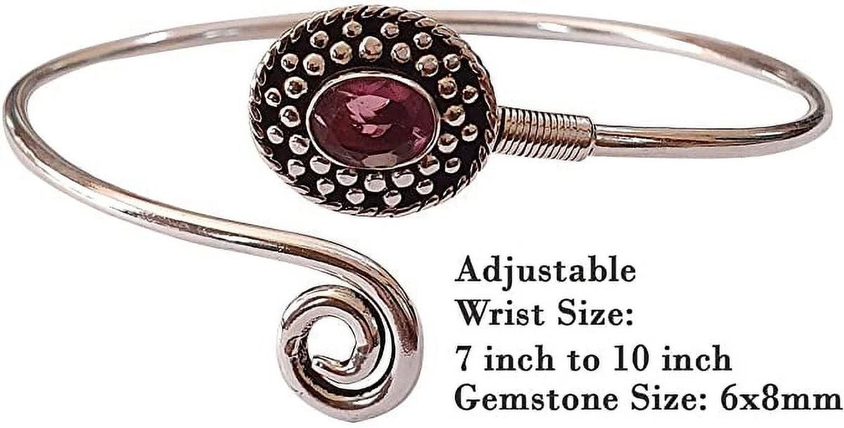 Party Gemstone Tribal for Cuff Fashion Design Women, Bracelet Plated Tourmaline Bracelet, Bohemian Handmade Boho Pink Jewelry Silver Designer Natural Modern