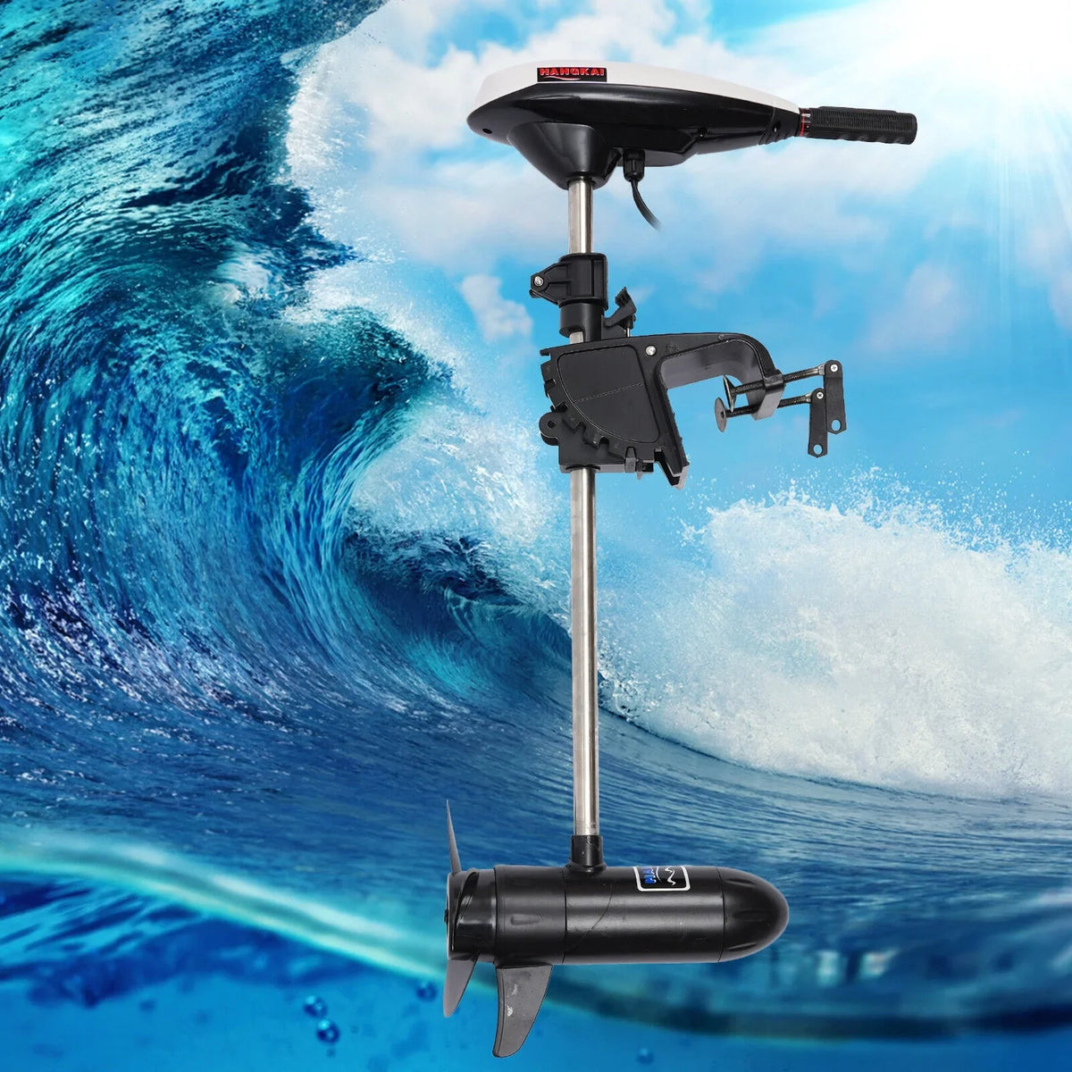 45LBS 12V Motor HANGKAI Trolling Duty Heavy Outboard Engine Boat Electric Motor