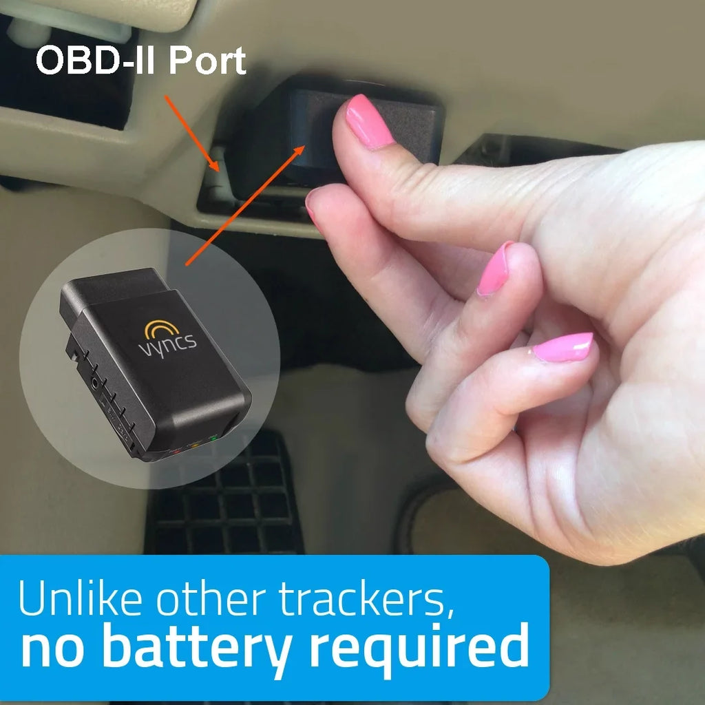Trips, Safety Time 1 Plan, Fee, Free LTE Year Fuel Emission Fleet Driver Monthly Vehicle OBD, Vyncs GPS No Real Diagnostics, Report Tracking, Alerts, Data SIM, Tracker Report, Car/Truck Fleet: 4G