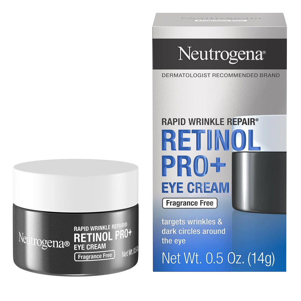 For Rapid Pro+ Dyes, Circles, Formulated Eye Anti-Wrinkle Dark Repair Eye Cream Fragrance, Phthalates, Retinol Neutrogena Wrinkles & 0.5 Without Cream, And Wrinkle Parabens, Targeted Oz.