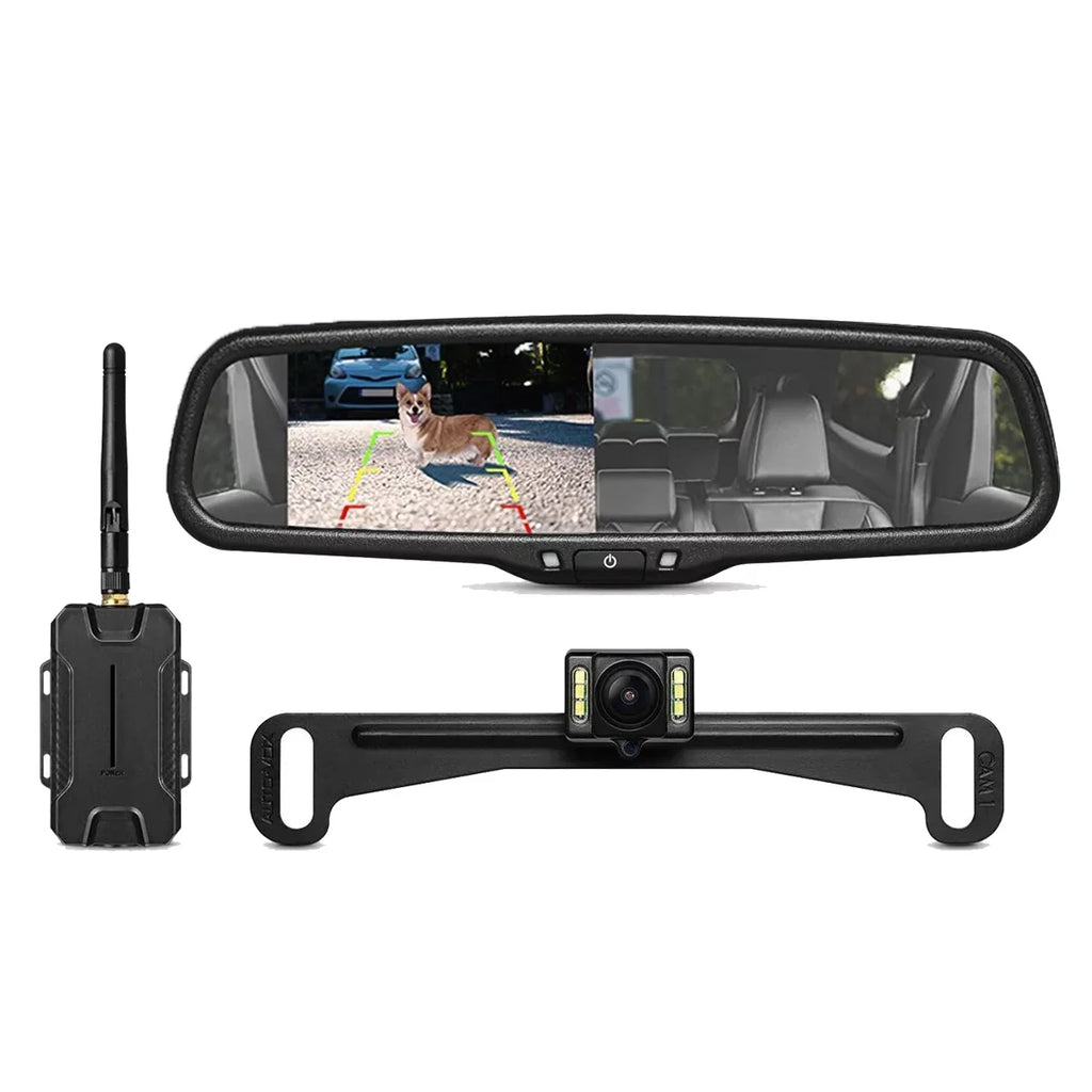Wireless Interference, for OEM Backup Waterproof Back 68 IP Car/Trucks, Upgrade Super T1400 No Wiring, Vision Camera Night Camera AUTO-VOX Look No Up