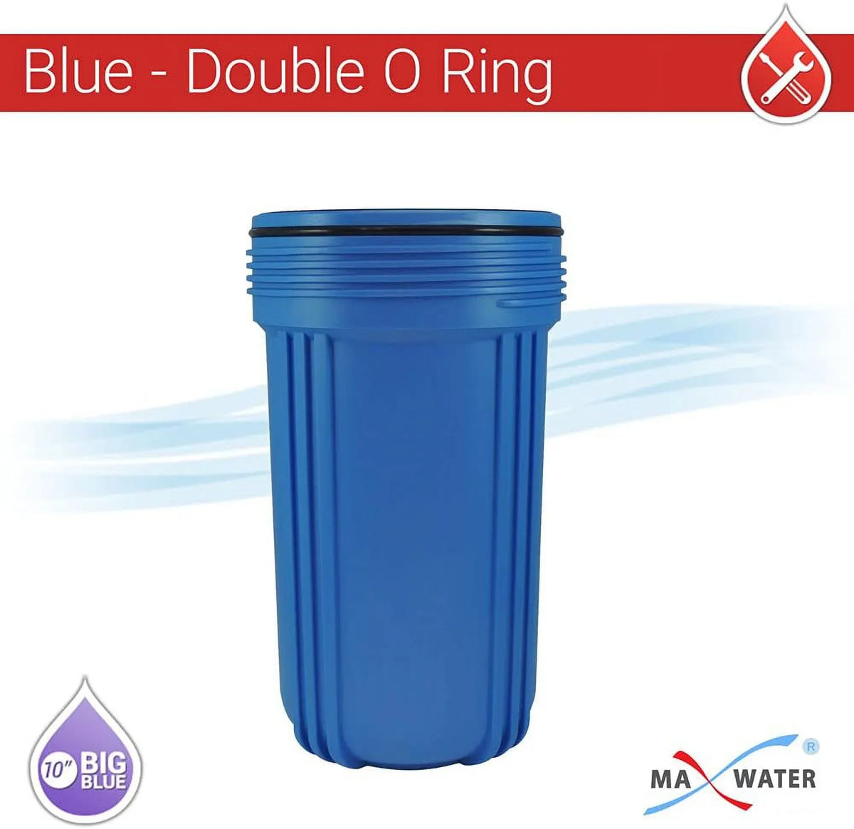 Whole Brass System 10" Blue BB House 1" NPT Gauge, Ports Filter Bracket Housing W/Pressure Wrench Pressure Pack Release, 1