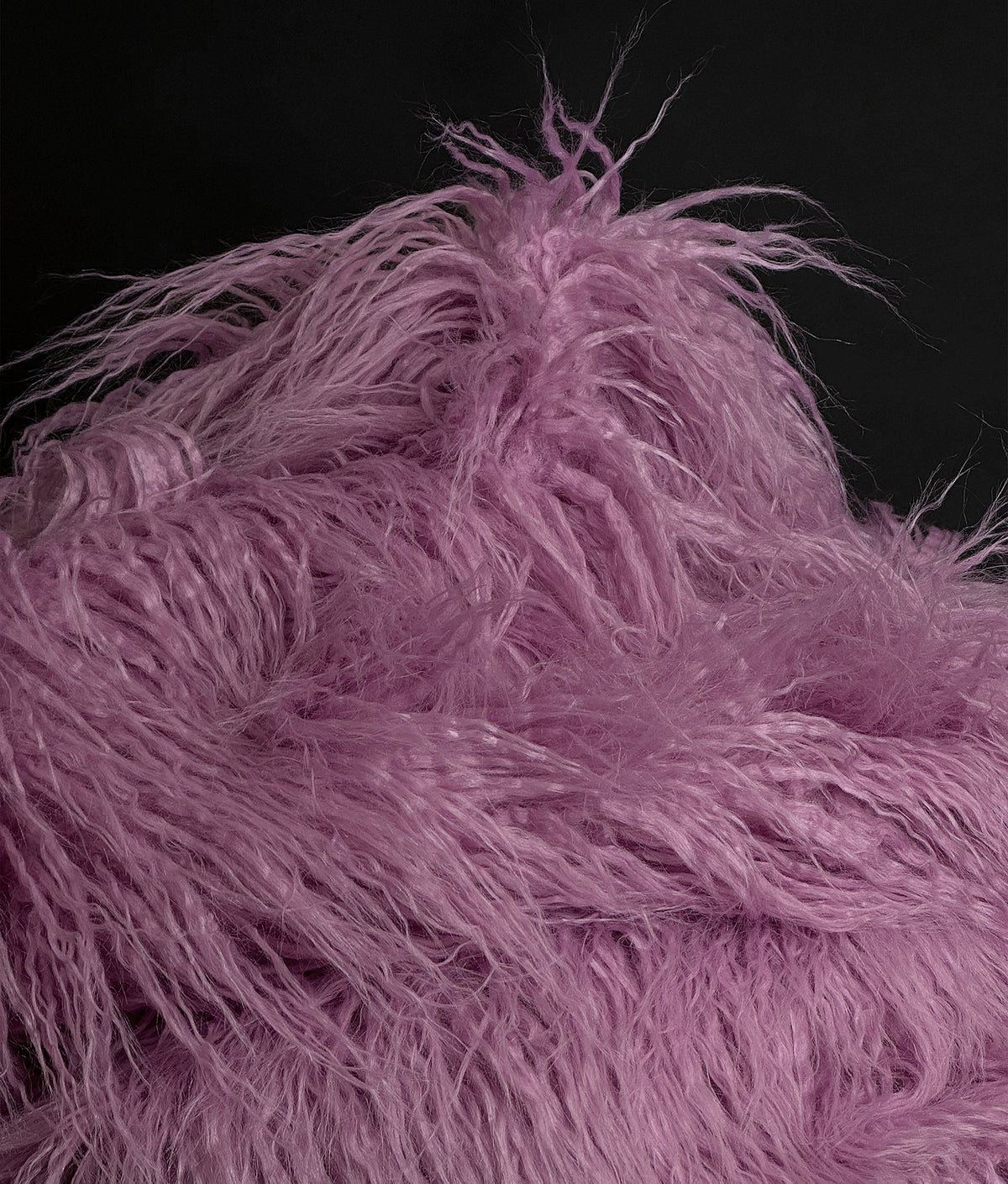 3.5" / Fake Rose) Yak 58" (Dusty Faux Continuous Craft, Yard Sewing Wide Fire LONG FUR Yarn Yard Pile 2.3oz Cosplay by Retardant Per Japanese CURLY Sold