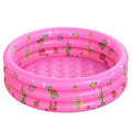 Padding Babies Rings Inflatable Family Kids,Toddler for Pool (Pink) Up for Baby 51"x13" Blow Outside 3 Pool Round Pool,Swimming PVC