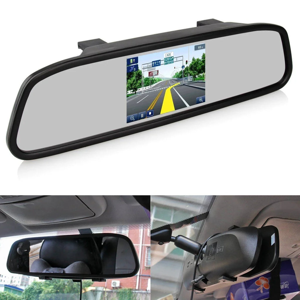 Camera System HD 4.3inch Car License Rear Parking Plate Reverse View Backup Monitor