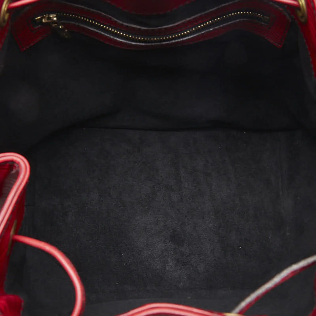 Vuitton Petit Pre-Owned Leather Shoulder M44107 One Noe Handbag LOUIS Red Bag Ladies Epi Castilian Louis (Good) VUITTON