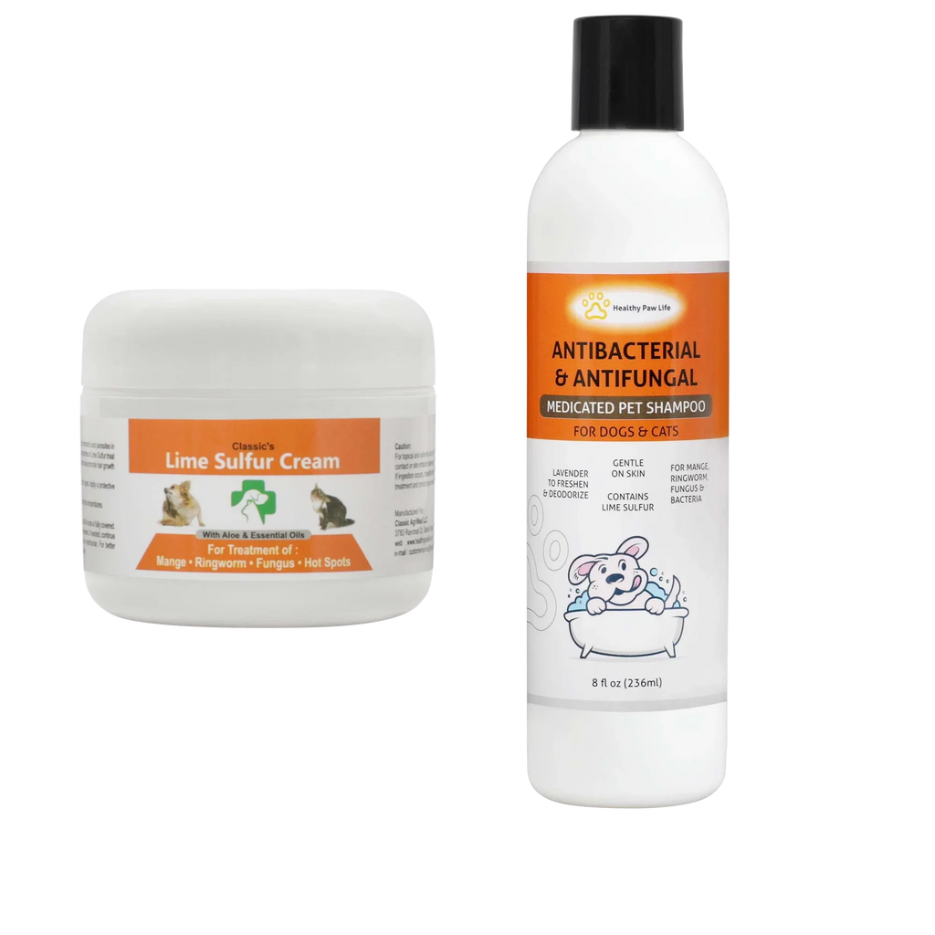 Lime oz) and oz) Sulfur (8 Classic's Sulfur Bundle (2 - Classic's Paw Healthy Lime Shampoo 2 Life Items: Cream