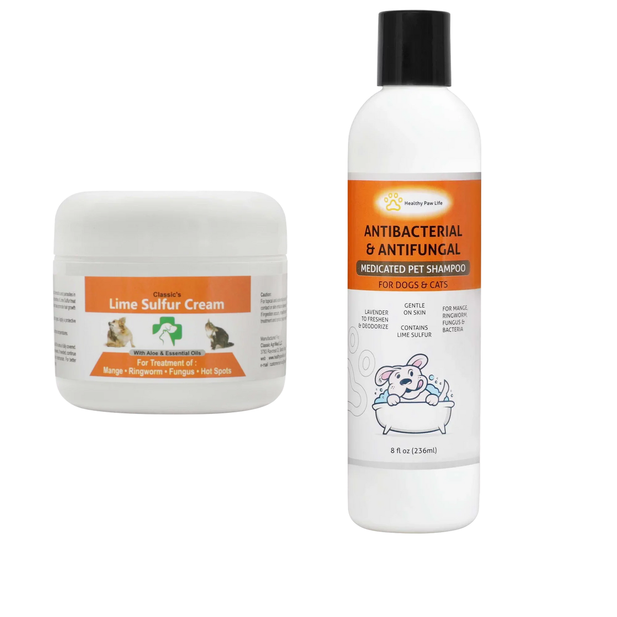 Lime oz) and oz) Sulfur (8 Classic's Sulfur Bundle (2 - Classic's Paw Healthy Lime Shampoo 2 Life Items: Cream