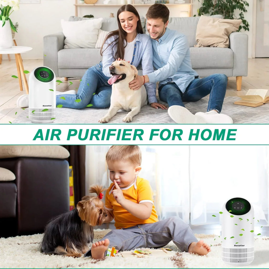 Quiet Pets for Smoker Sq.ft) AP2201I MERV17 Asthma Air (199 and H13 Portable Fillo Purifiers Allergy Honati 26dB