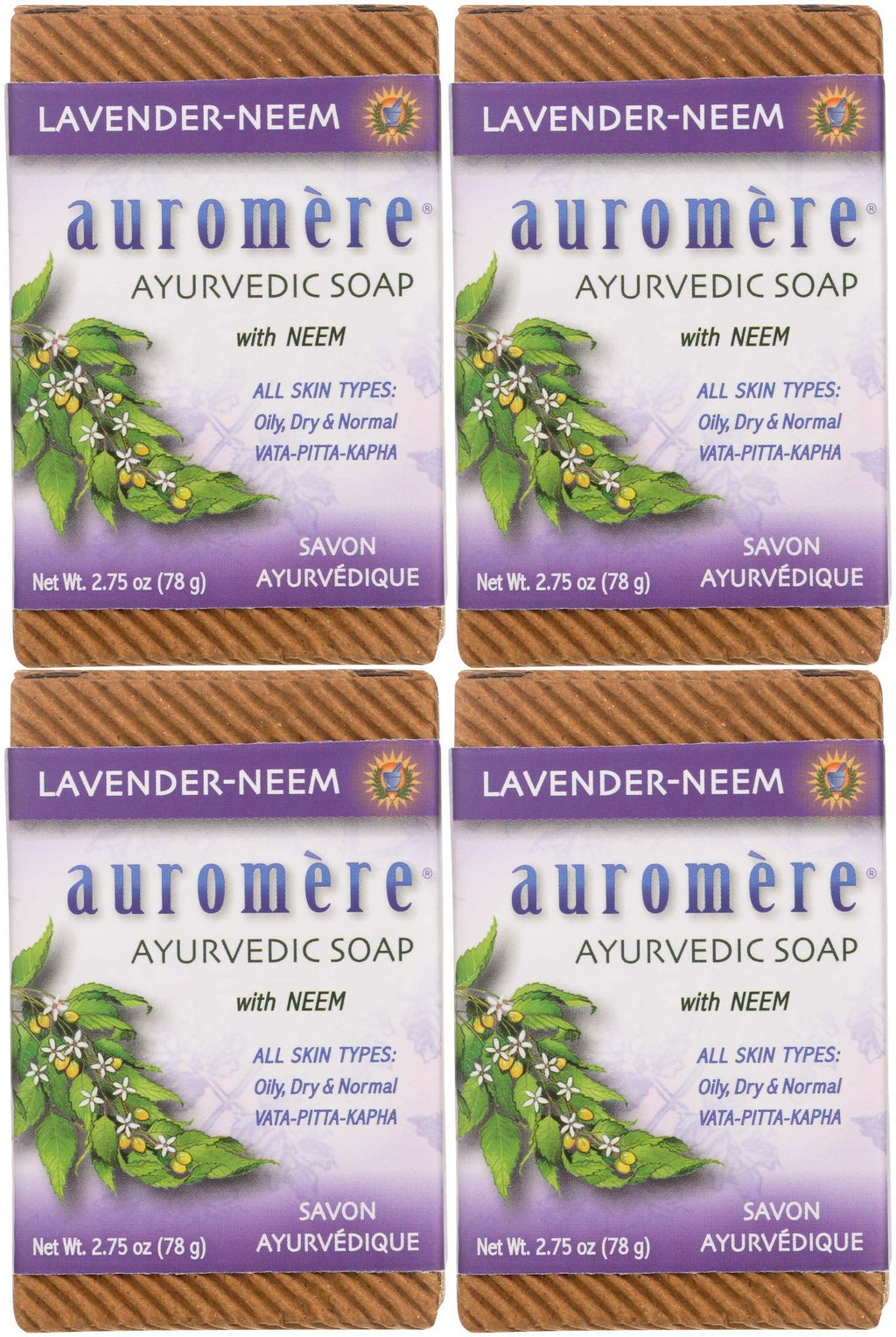 Free, Non Oz), Neem Lavender Natural, Auromere Cruelty 4 Handmade, Eco Pack. Bar - (2.75 Vegan, Ayurvedic Gmo Soap, Friendly,