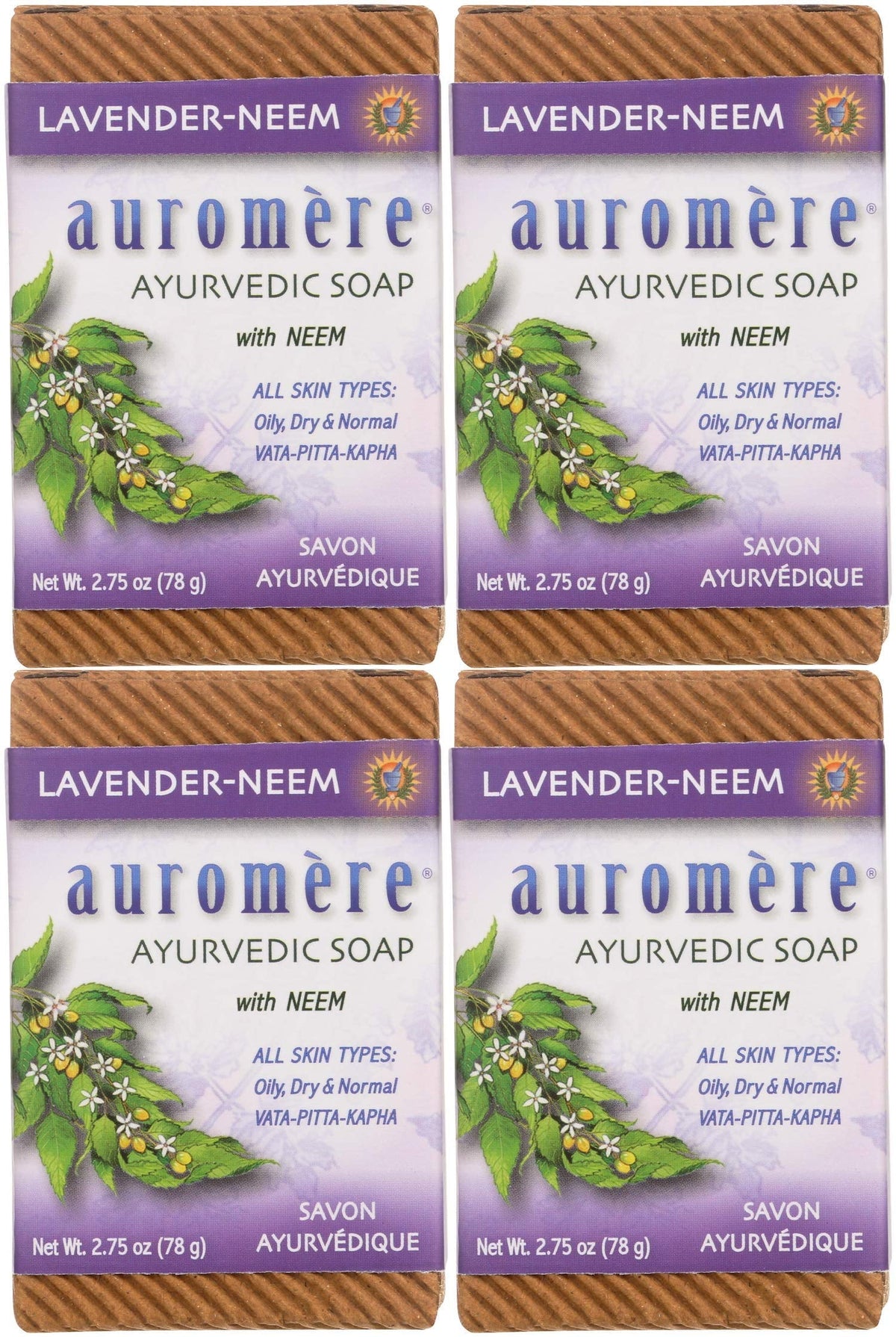 Free, Non Oz), Neem Lavender Natural, Auromere Cruelty 4 Handmade, Eco Pack. Bar - (2.75 Vegan, Ayurvedic Gmo Soap, Friendly,
