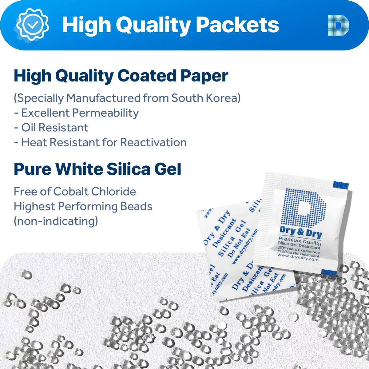 Gram Dry" (FDA [1000 Gel Dehumidifiers Desiccant Compliant) "Dry 1 Packs] Premium Rechargeable Packets Silica - Paper &