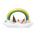 Cooler, of and TrueZoo Drink Party Box Floatie, Cloud Cup Inflatable Floating Bar Ice Colorful Rainbow Holders 1 Pool Set