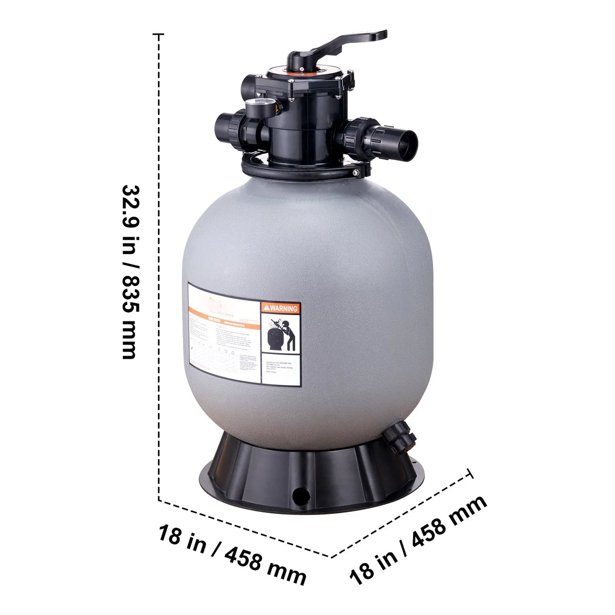 Sand with BENTISM Swimming Above 19" Filter Valve 7-Way Filter Pool Sand Inground